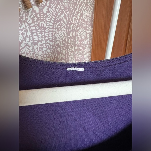 Lululemon Run First Base Workout Tank Top in Grape Purple with Back Stripes - Picture 6 of 6